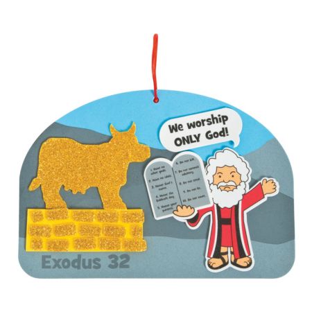Moses and golden calf sign craft